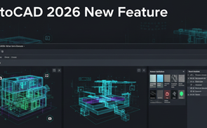 “AutoCAD 2026 advanced features showcasing new smart drafting and improved 3D design tools.”